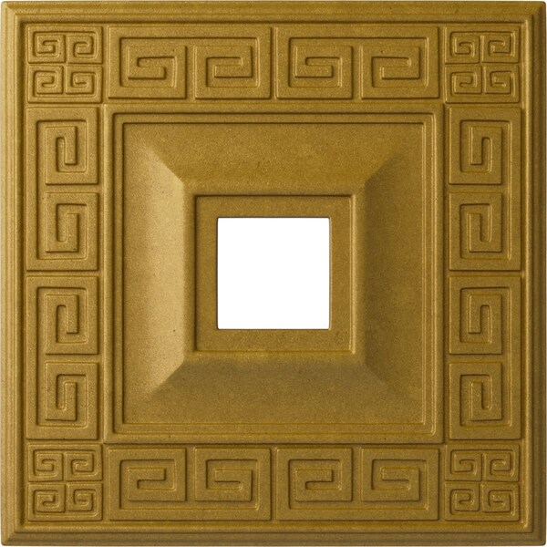 Ekena Millwork Eris Ceiling Medallion (Fits Canopies up to 9 7/8"), 18"W x 18"H x 3 1/2"ID x 1 1/8"P, Pharaohs Gold CM18ERPGS - main